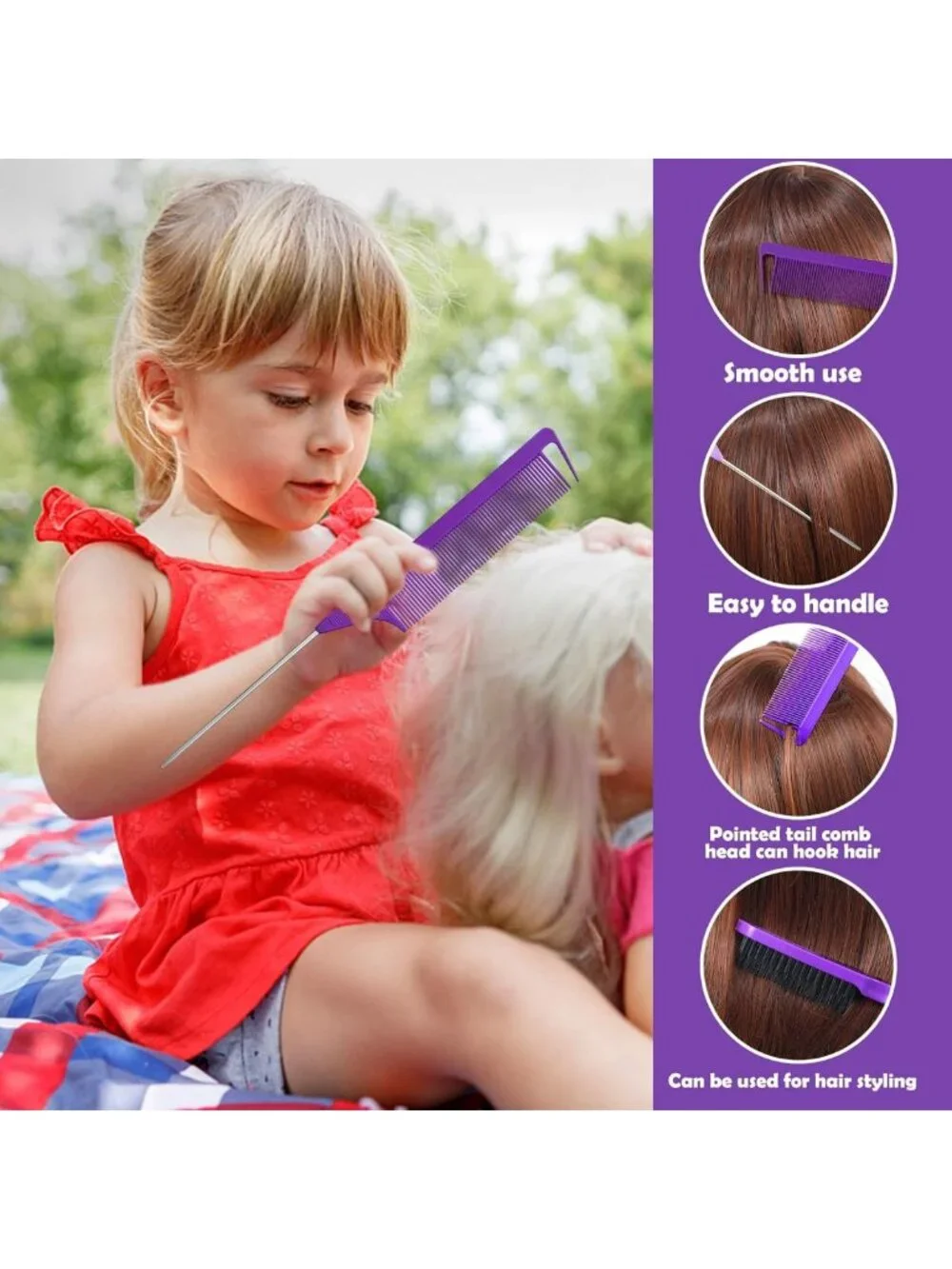 2000 Pcs Mini Hair Ties & 16 Styling Tools - 32 Color Elastic Bands for Kids